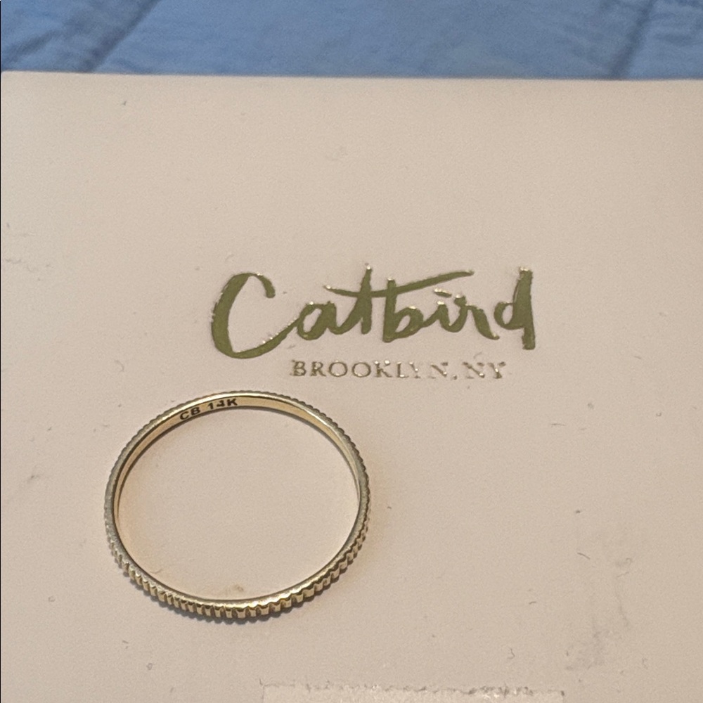 Catbird Jewelry Petite Gold Fountain Ring - Picture 15 of 16